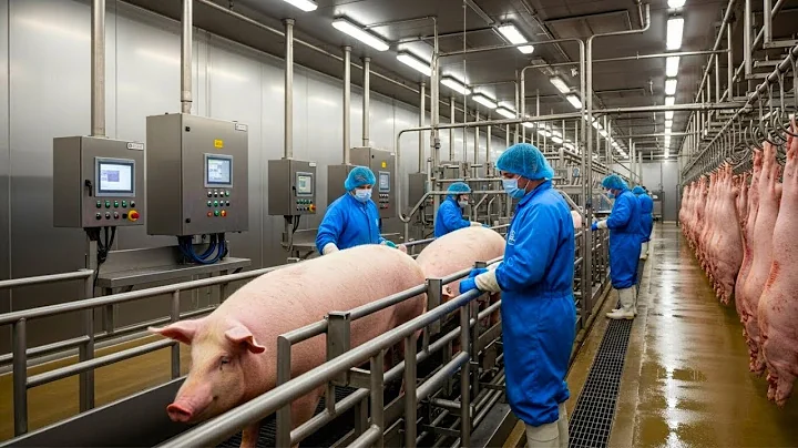 HOW PORK IS PRODUCED IN MODERN FACTORIES 🐖 | From the farm to the supermarket