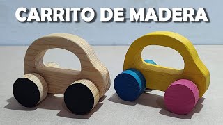 Como hacer carrito  de madera de pino 🥰 juguete para pequeños