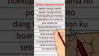 Lirik Lagu Sapala Naung Hupilit || Batak Modern. #lyrics #music #batakholong