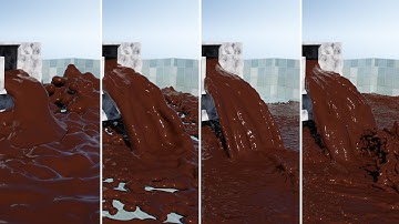 Flip Fluid Resolution Comparison 64/128/256/512 Samples