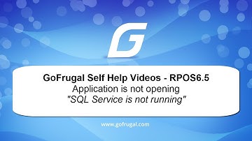 Application is not opening due to SQL server not running problem.