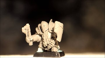Assembeld Chaos Dwarf Infernal Guard from Forgeworld