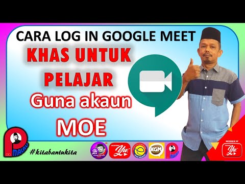 TUTORIAL | CARA LOG IN GOOGLE MEET | KHAS UNTUK PELAJAR DENGAN PHONE DAN KOMPUTER | GUNA AKAUN MOE