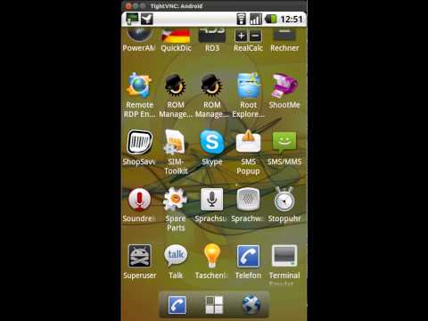 Android VNC Server Client example wlan #funrecycler