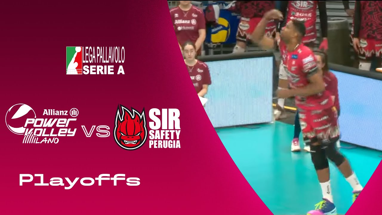 Milano vs Perugia Highlights SuperLega Playoffs