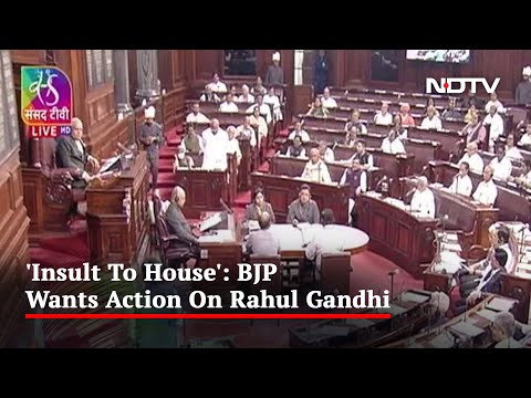 Chaos In Parliament Over Rahul Gandhi's "Democracy" Remark In UK