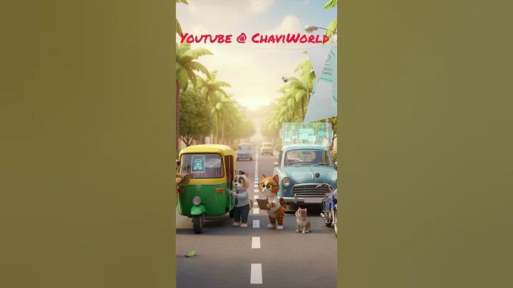 Must-Carry Documents While Driving#funny #cartoon #automobile #animation #ai #cat #animals #cute