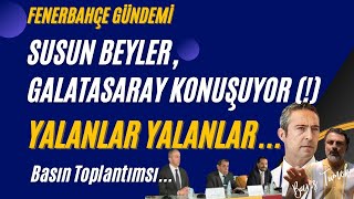 Fenerbahçe Gündemi̇ Ve Galatasaray Konuştu? Basın Toplantımsı