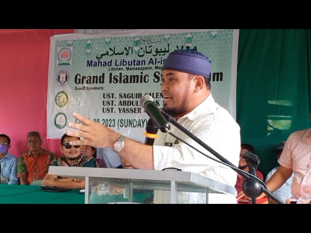 SHEIKH YASSER ABDULWAHAB MUHADARAH | ISLAMIC SYMPOSIUM - MAHAD LIBUTAN AL-ISLAMIE APRIL 30, 2023 class=