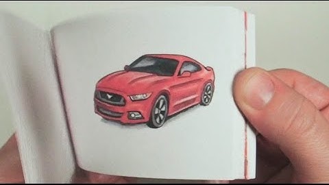 2015 Ford Mustang Hand Drawn Flipbook Commercial