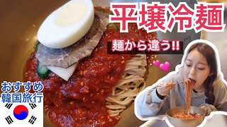 普通の冷麺とは違う！本格的な美味しい平壌冷麺が食べれる！【韓国旅行モッパン 】