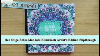 Het Enige Echte Mandala Kleurboek Artists Edition Flipthrough In English