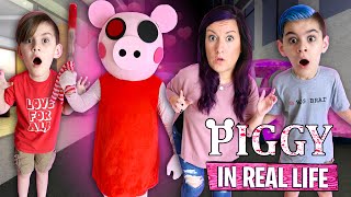 ROBLOX PIGGY IS OUR VALENTINES? Piggy In Real Life (FUNhouse Family)