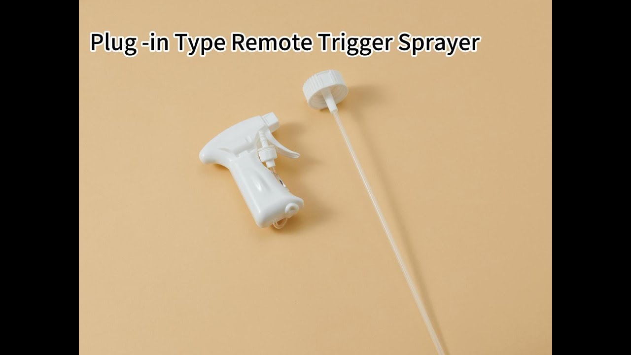 White All-Plastic 38/400 Remote Trigger Sprayer - YouTube