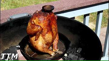 Juicy Beer Can Chicken on the Weber Kettle
