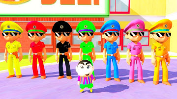 Colorful Little Singham Playing Hide and Seek With Shinchan | Little Singham Gameplay