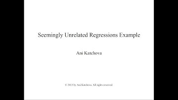 Seemingly Unrelated Regressions Example