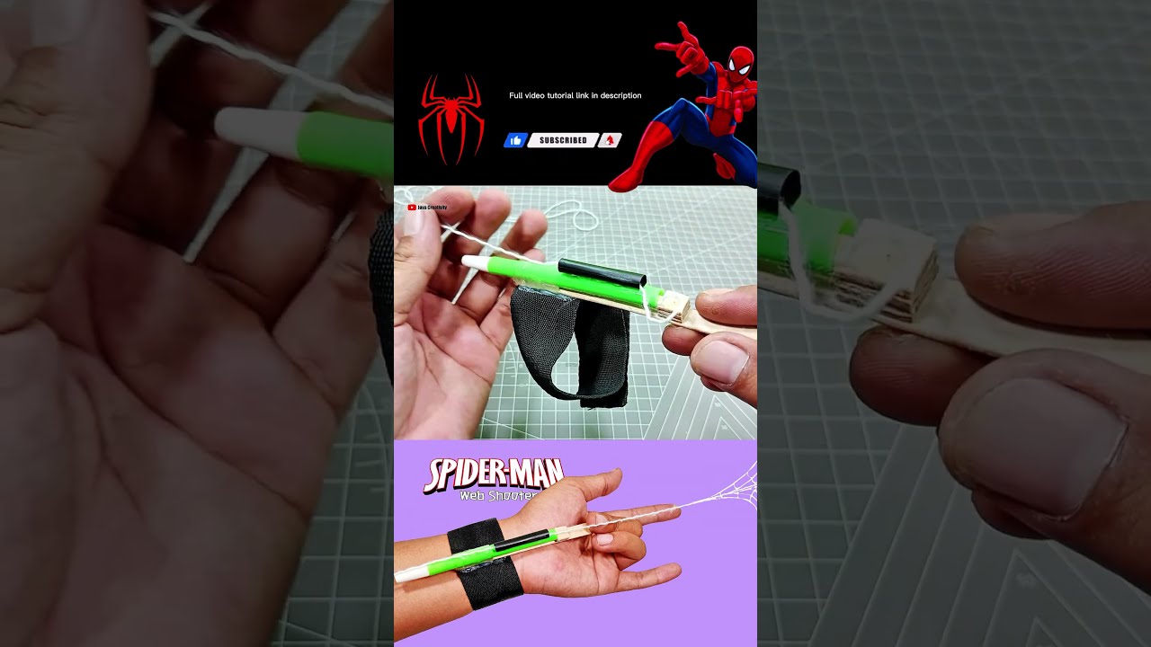 SPIDERMAN WEB SHOOTER Shorts Spiderman Spiderweb Webshooter