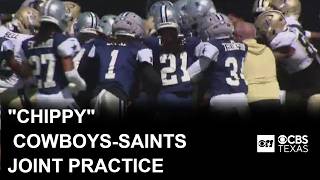 Cowboys-Saints joint practice turns chippy