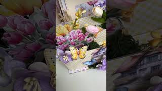 Тюльпановая беседка #diy #craft #diycrafts #spring #diyscrapbook #carddesigner