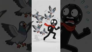 Stickman vs The Invisible Banana Peel 😂 | Funny Stick Figure Animation #shorts