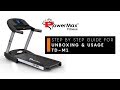 Powermax fitness  urbantrek tdm1 motorized treadmill unboxing how to use treadmill