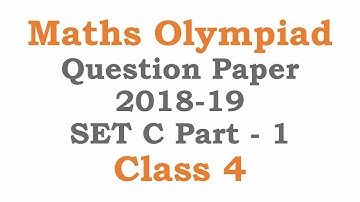 IMO Maths Olympiad Class 4 Solved Questions Set C Part 1