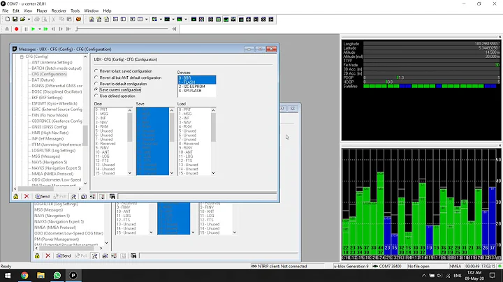 GNSS CONFIGURE BAUDRATE
