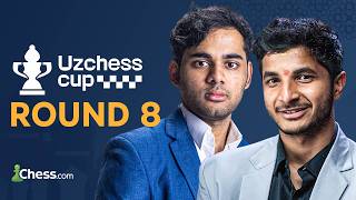 Arjun, Nodirbek, Vidit in action | UzChess Masters Day 8
