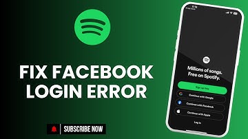 How to Fix Spotify Login Error Facebook Login Failed