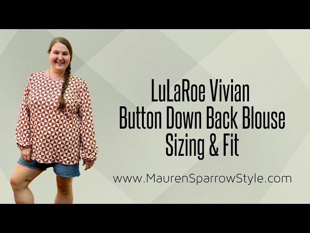 LuLaRoe Vivian Button Back Long Sleeve Blouse – Selvaggio Style