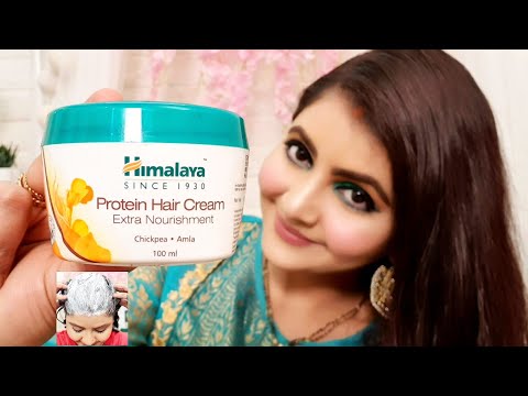 Himalaya protein hair cream review & demo | RARA | sticky hair or nourished hair