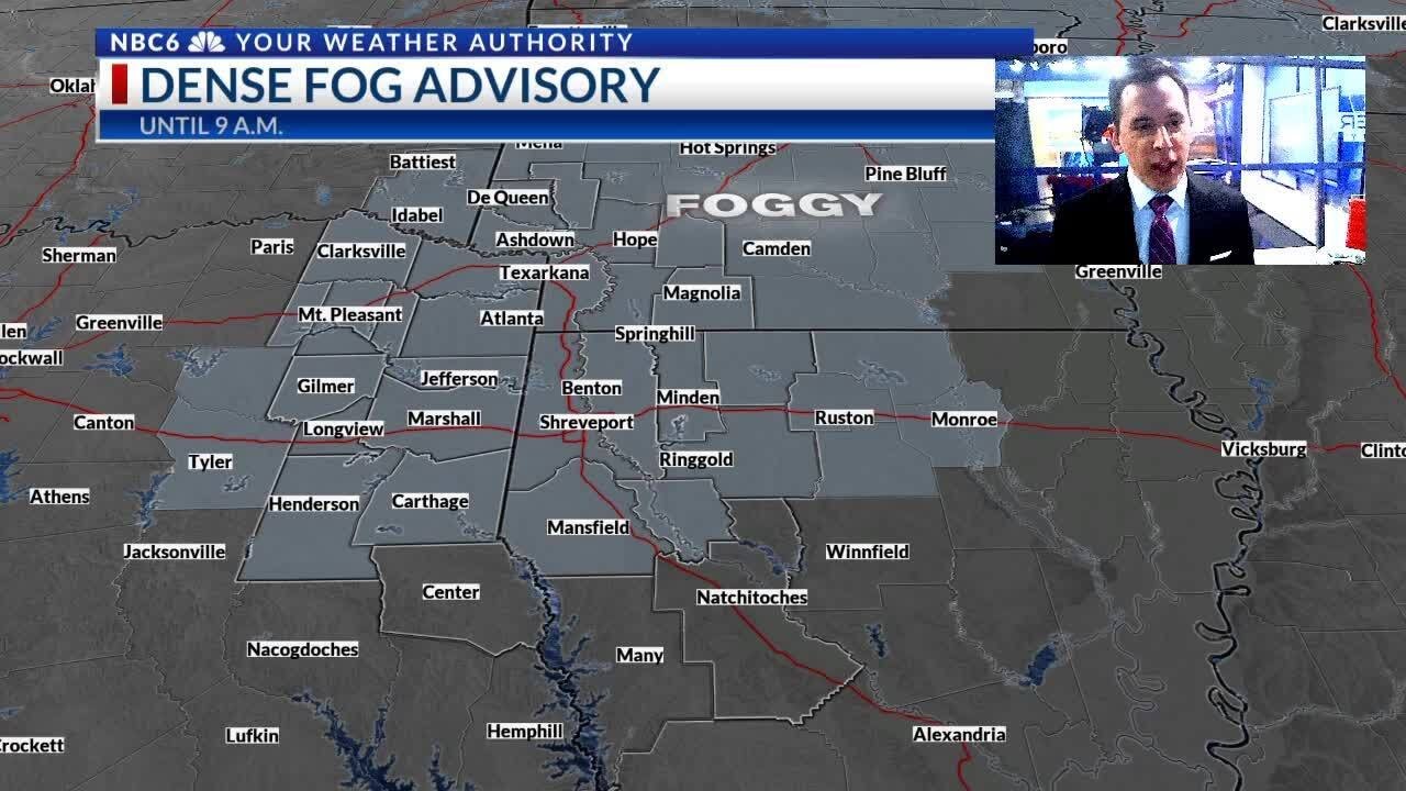 DENSE FOG Monday morning, warm weather most of the week - YouTube
