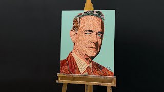 Painting Tom Hanks In Pop Art