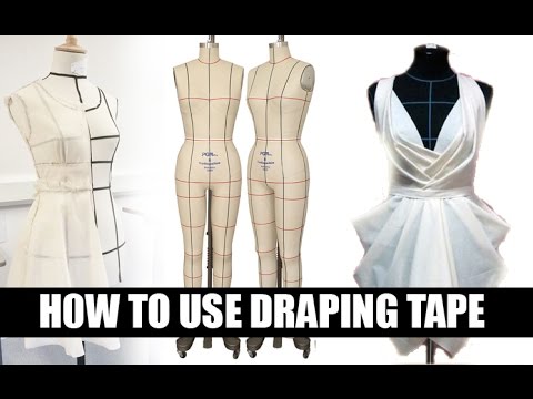 Day 11: Draping Tape! #sewingtips #sewing #fashiondesign #howtosew #se