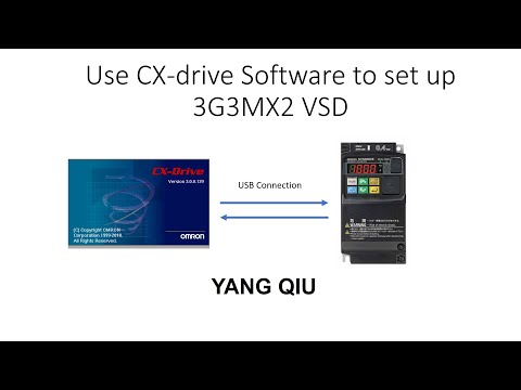 Use CX drive software to set up Omron 3G3MX2 VSD