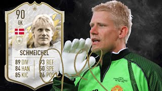 PETER SCHMEICHEL 90 MID ICON FIFA 22 PLAYER REVIEW I FIFA 22 ULTIMATE TEAM