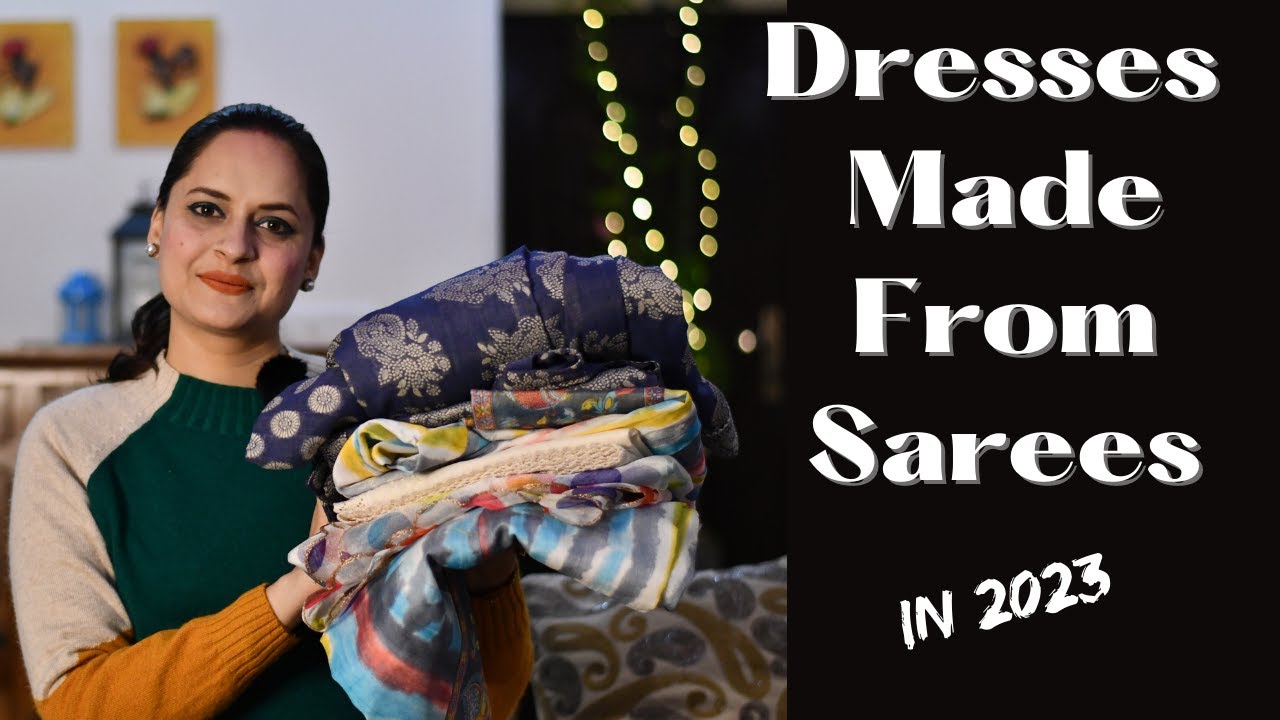 Платья, сделанные из сари в 2023 году #повторноеиспользованиестарогосари #переделкастарогосари #и...