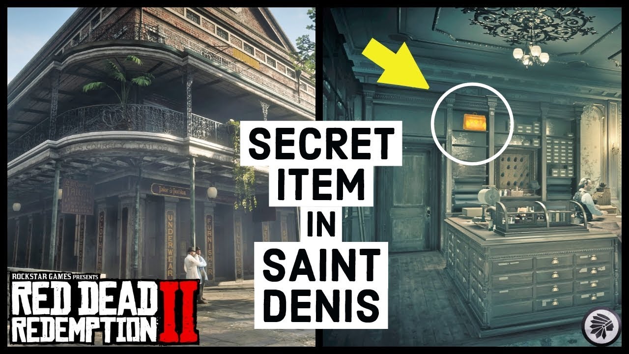 lovgivning Sophie stamme Red Dead Redemption 2 SECRET ITEM In SAINT DENIS Tailor Shop - YouTube