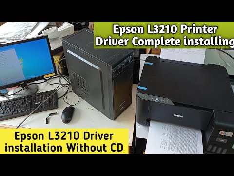 video Epson L3210 Full Driver installation | Epson L3210 Driver install without CD | Tech Support