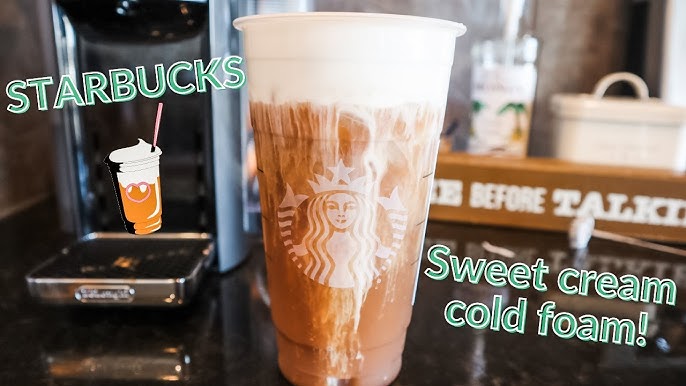 Starbucks Vanilla Sweet Cream Cold Foam at Home 4 Ways! 