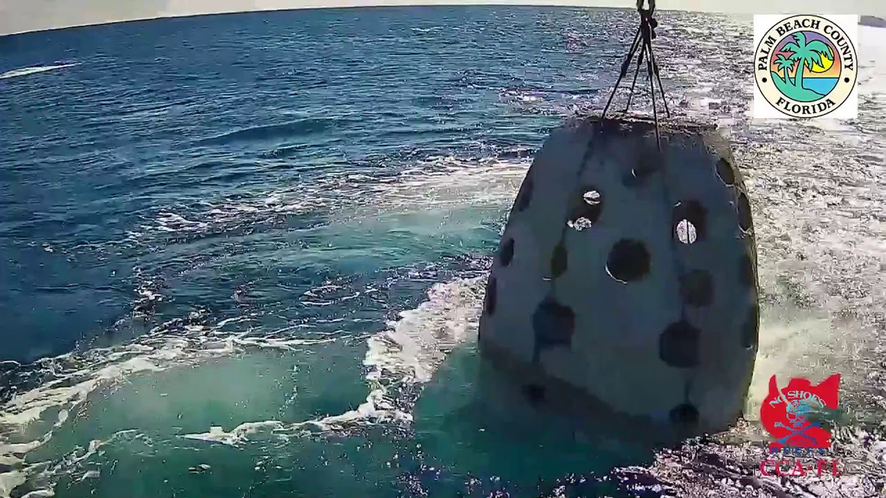 No Shoes Reefs deployment at Delray Dredge Hole Palm Beach County Florida January 9, 2021