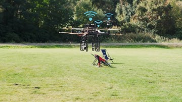 Search and Rescue with a Swarm of Drones