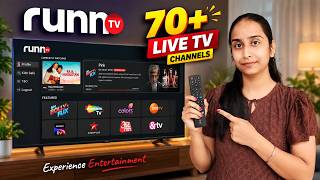 70+ LIVE TV Channels on Smart TV 🔥 | Best Live TV App for Smart TV - Runn TV App screenshot 1