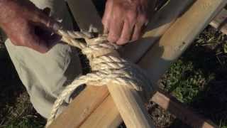 The Clove Hitch, Tying the Tripod Poles