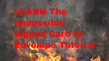Free Magic Tricks: Signed Card to Envelope Tutorial