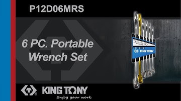KING TONY-P12D06MRS 6 PC. Portable Wrench Set