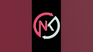 Letter NK Logo Design using CorelDraw basic technique #shorts #shortvideo #short #youtubeshorts