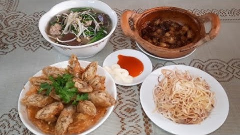 Cơm Nhà Ngon Rẻ: Canh Giá Hẹ – Chả Chiên – Thịt Kho Tiêu Đậm Đà 