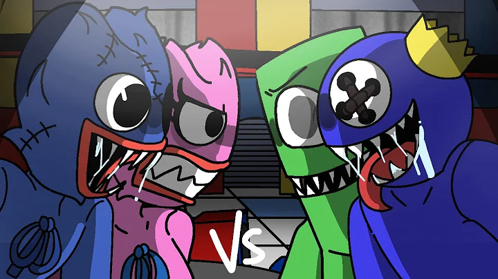 Rainbow friends vs poppy playtime (huggy wuggy and...